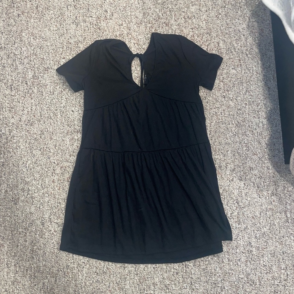 Black flow dress